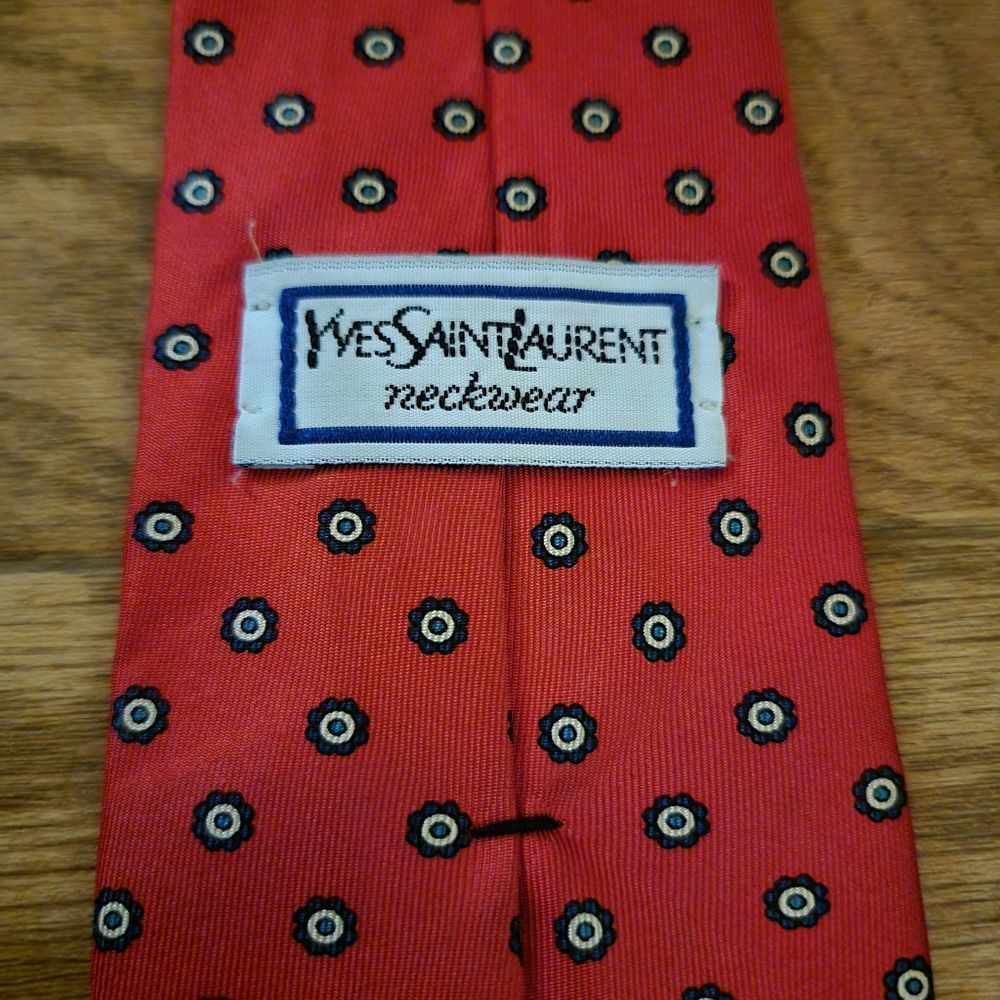 Vintage Yves Saint Laurent Silk Neck Tie - Picture 5 of 7